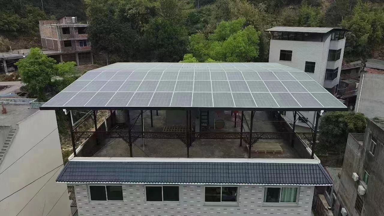 澄迈15kw+10kwh自建别墅家庭光伏储能系统